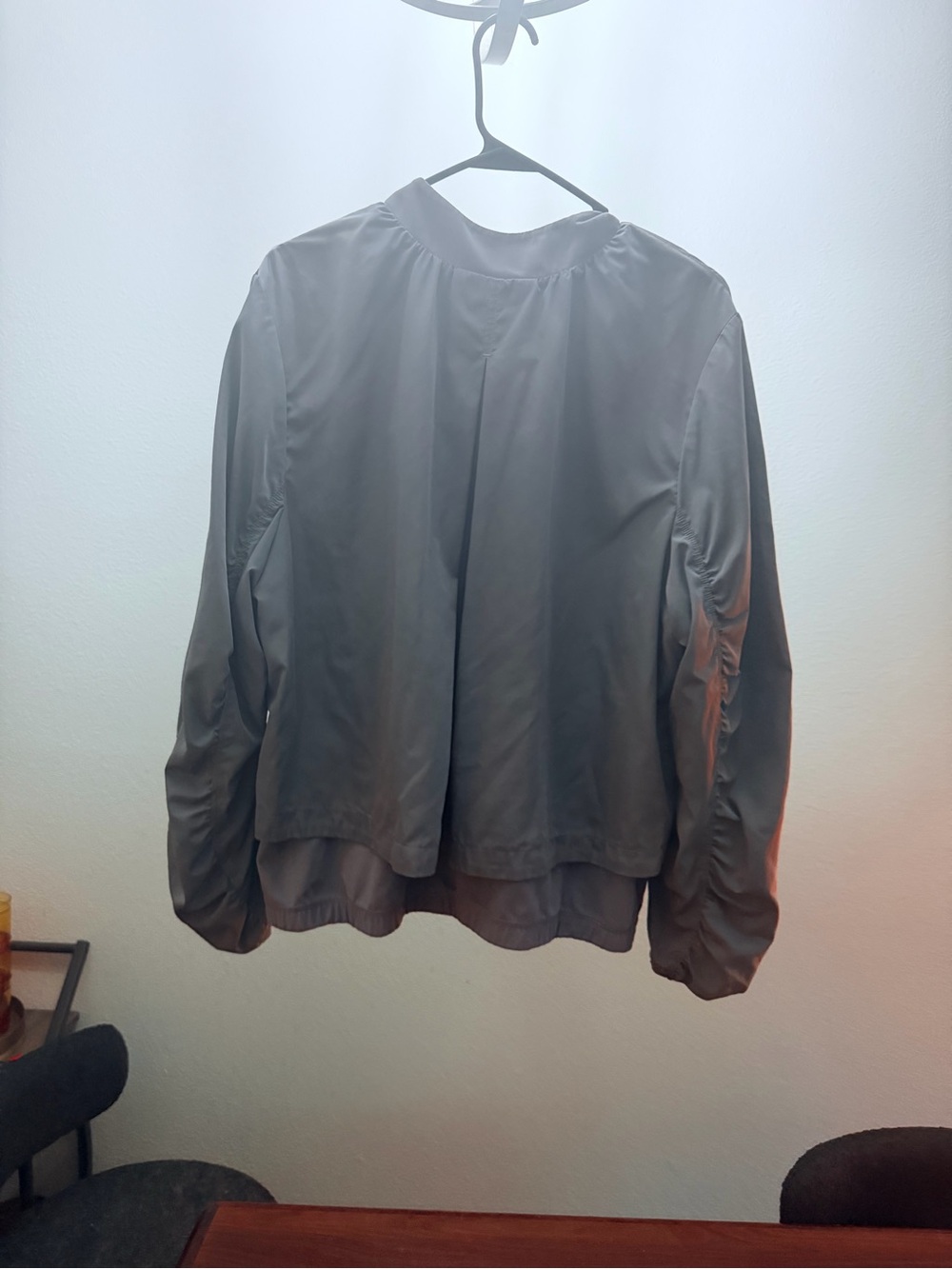 Athleta Slate Gray Bomber Jacket - Picture 4 of 5